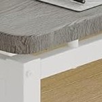 white tube & washed gray finish