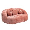 CAVINAS Modern Bean Bag Sofa Chenille Upholstered Comfort Lounger High Back Couch for Apartment - 2 of 4