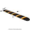 6Ft Speed Bumps with Ends for Road Durable Recycled Rubber Temporary Speed Bumps Ideal for Car Parking Garage Use Heavy Duty Design Supports 25000lbs - 2 of 4