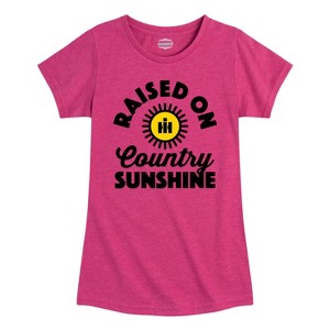 Girls' - Country Casuals - Raised On Country Sunshine Fitted Short Sleeve Graphic T-Shirt - 1 of 4