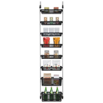 Smart Design 8-tier Over The Door Hanging Pantry Organizer With 6 Full ...