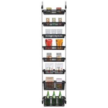 Smart Design 8-Tier Over The Door Hanging Pantry Organizer with 6 full Baskets and 2 Deep Baskets