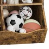 Children's three-layer bookshelf, children's bookshelf with storage cabinets, toy storage rack, suitable for playrooms, children's rooms - 4 of 4