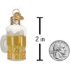 Old World Christmas Mini Glass Blown Ornament for Christmas Tree, Mug of Beer - 4 of 4