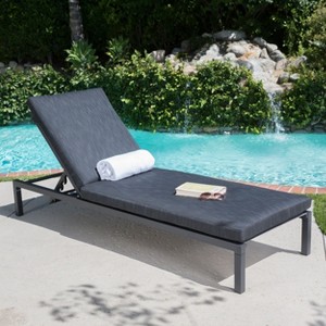 PAGED Patio Chaise Lounge Modern Aluminum Frame Recliner with Mesh Adjustable Lounge Chair for Garden, Poolside - 1 of 4
