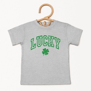 The Juniper Shop Lucky Clover Distressed Toddler Short Sleeve Tee - 1 of 3