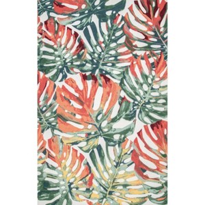 Nuloom Contemporary Floral Janice Indoor/Outdoor Patio Area Rug - 1 of 4