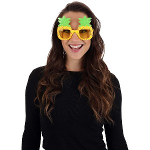 HalloweenCostumes.com One Size  Women  Pineapple Glasses Accessory, Orange/Yellow/Green - 1 of 2