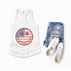 Simply Sage Market Women's Flag Smiley Face Racerback Tank - 3 of 4