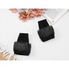 INSPIRE CHIC Women's Elastic Faux Fur Knit Half Finger Thumb Hole Wrist Sleeves Gloves for Windproof Dress 1Pair - 4 of 4