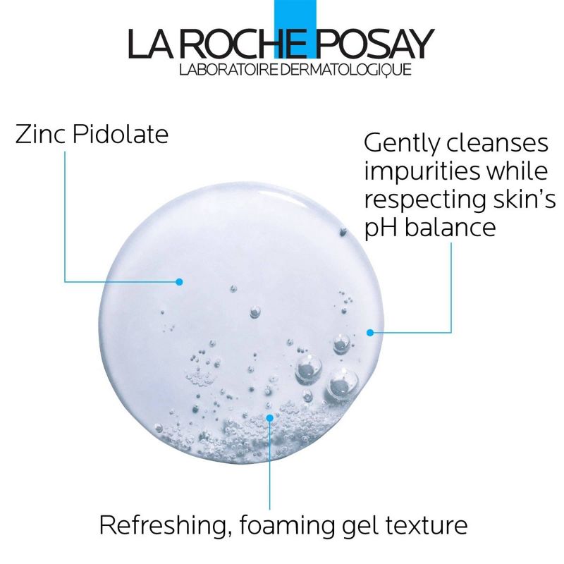 La Roche Posay Effaclar Purifying Foaming Gel Face Cleanser - Unscented - 6.76 fl oz, 6 of 8