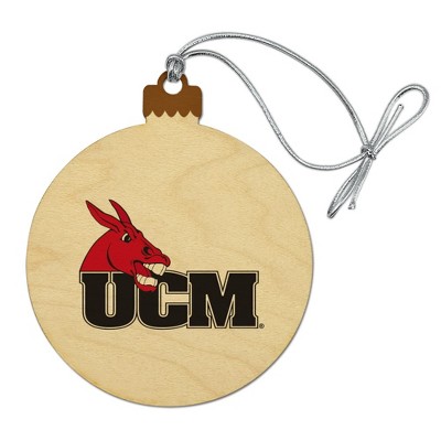 University of Central Missouri Primary Logo Wood Christmas Tree Holiday Ornament