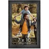 PosterPalooza | 7x10 Wide Barnwood Picture Frame, UV Acrylic, 6 Finishes - Grey, Brown, White, and Black - 2 of 4