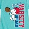 Girls' - Peanuts - Snoopy Varsity Squad Fitted Short Sleeve Graphic T-Shirt - 2 of 4