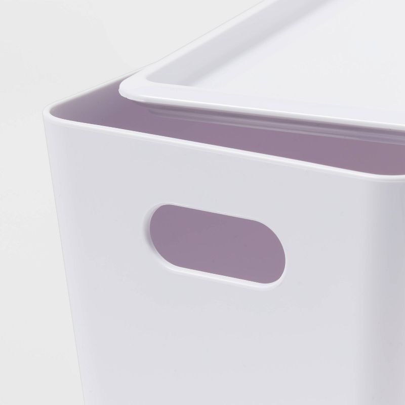 5L Stacking Bin with Lid White - Brightroom&#8482;, 4 of 7