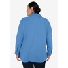 June + Vie by Roaman's Women's Plus Size Chambray Blouse - 3 of 4