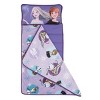 Disney Frozen Winter Cheer Lavender, Aqua, Green and White, Anna, Elsa and Olaf Toddler Nap Mat - 2 of 4