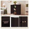 Yaheetech Free-Standing Bathroom Cabinet Double Door Kitchen Cupboard with Adjustable Shelves - 4 of 4