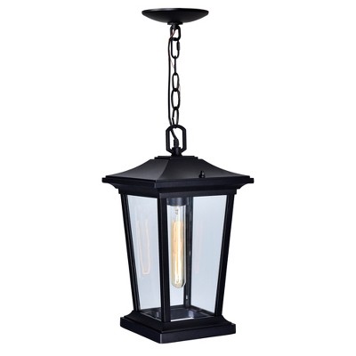 CWI Lighting Leawood 1 Light Black Outdoor Hanging Light