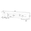TV Stand for 65+ Inch TV, Media Console Cabinet with Storage Drawers and Metal Base, TV Stands and Consoles for Living Room-Maison Boucle - 4 of 4