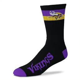 NFL Minnesota Vikings La Raya Adaptive Crew Socks - L