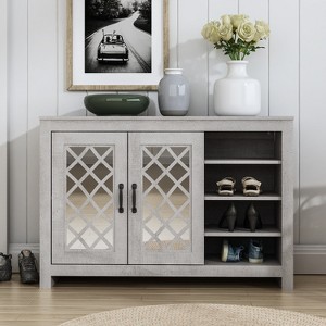 Galano Millicent 30 in. H x 44.3 in. W 2 Door Shoe Storage Cabinet With Shelves - 1 of 4