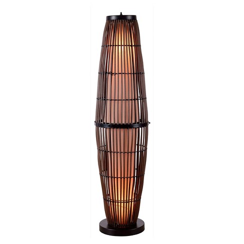 floor lamp lamps rattan outdoor biscayne target lighting kenroy accents lowes