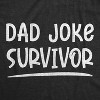 Youth Dad Joke Survivor T Shirt Funny Fathers Day Son Daughter Hilarious Graphic Novelty Tee - Crazy Dog Youth T Shirt - 2 of 4