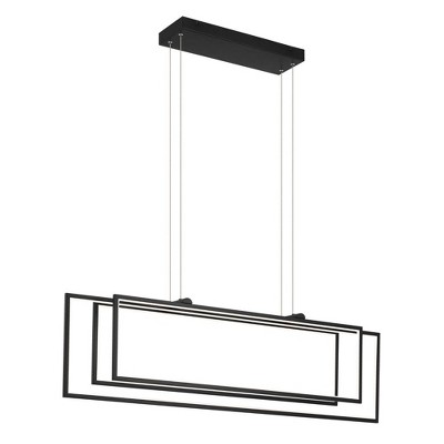 Elan Lighting Jestin 3 - Light Chandelier in  Matte Black