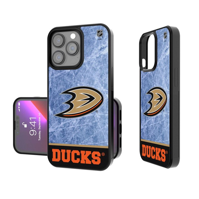 Keyscaper Anaheim Ducks Ice Wordmark Bump Phone Case, 1 of 7