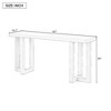 Bella Depot 63''W Design Console Table with Solid Pine Legs,Suitable for Entryway, Hallway, Living Room - 3 of 4