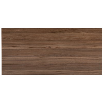 Tiverton 51" Walnut and White Industrial Modern Office Desk