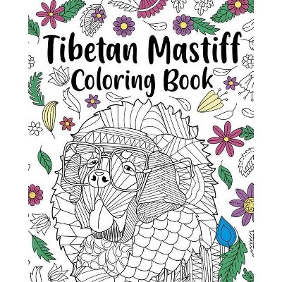 Tibetan Mastiff Coloring Book - by  Paperland (Paperback)