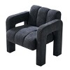 31.1" Wide Modern Boucle Accent Chair,Upholstered Armchair with High Density Foam for Living Room Bedroom Lounge-Baofuwish - 3 of 4