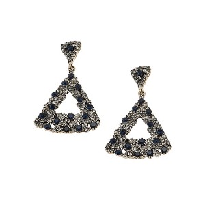 SOHI Women's Gold Triangle Drop Earrings - 1 of 3