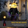 Whisen Halloween Inflatables Pumpkin Reaper, Skeleton Skull & Build-in LED - 4 of 4