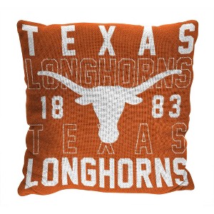 NCAA Texas Longhorns Stacked Woven Pillow - 1 of 3