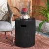 Trunk Accent Stool - Indoor/Outdoor - VNN1004 - Black - Safavieh - 3 of 4