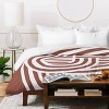 Deny Designs Little Dean Line Art Sculpt in Umber Duvet Cover Bedding Set - 3 of 4