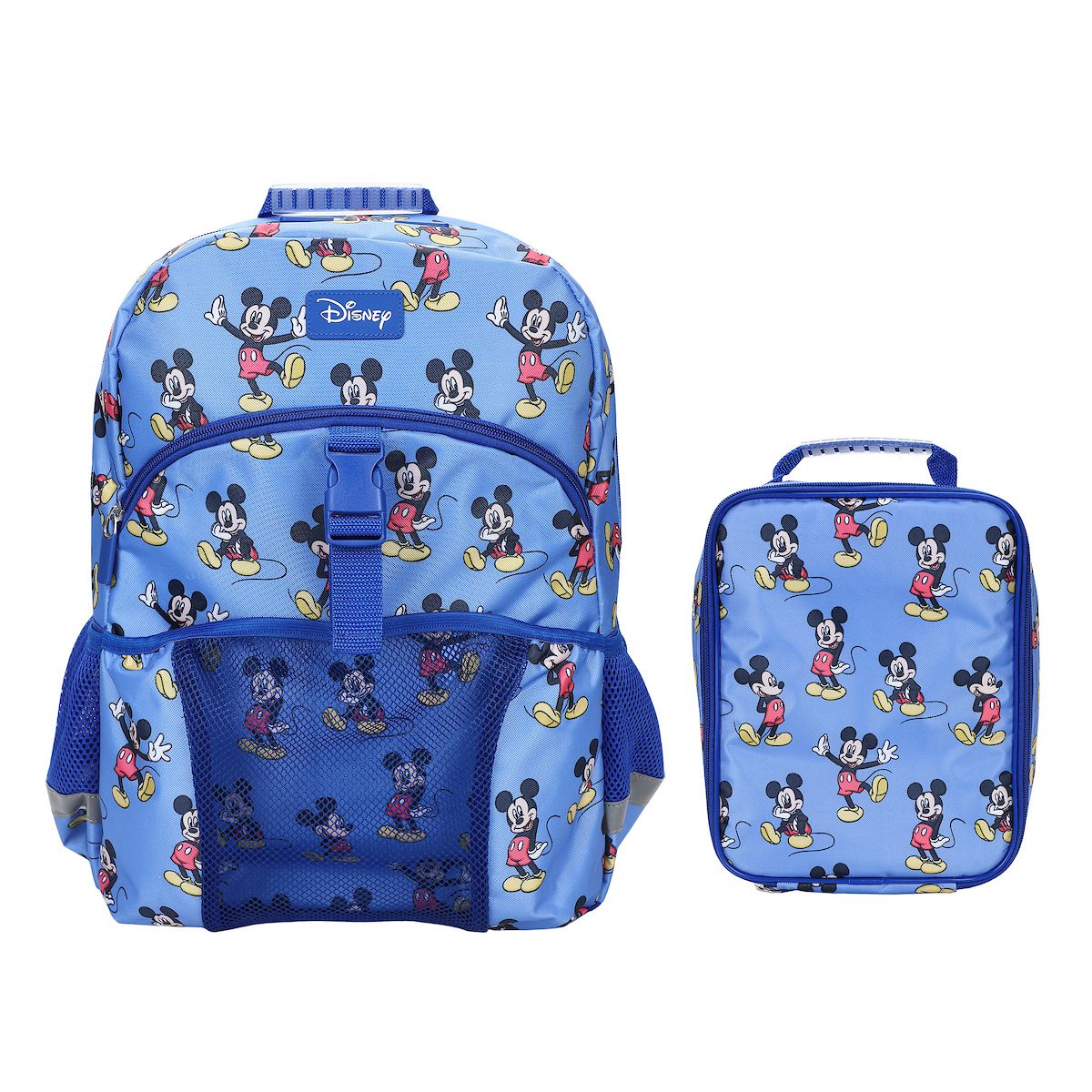 Mickey Mouse Classic 2-Piece 16” Kids Backpack & Lunch Box Set For School And Travel