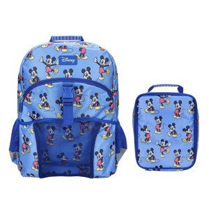 Set de mochila y lonchera infantil de 16 pulgadas de Mickey Mouse Clásico para escuela y viajes