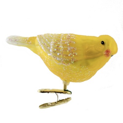 Old World Christmas 2.75" Canary Clip-On Ornament  -  Tree Ornaments