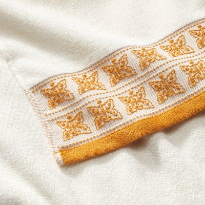 Butterflies Hand Towel White/Yellow - Opalhouse&#8482; designed with Jungalow&#8482;_1