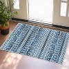 Modern Geometric Area Rug Plush Soft Wool Machine Washable Carpet, Non-Slip Large Rug for Living Room, Bedroom, Dining Room - 3 of 4