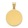 Black Bow Jewelry 14k Yellow Gold Hollow St. Cecilia Medal Pendant, 19mm (3/4 Inch) - 3 of 4