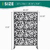 Coucheta Decorative Metal Garden Fence Panels, Black Outdoor Scroll Design Border for Yard, Flower Bed, Patio & Pool, Rust-Proof & Easy Snap-Together - 2 of 4