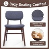 NicBex Mid Century Rustic Wood Dining Chairs Set of 2 with Upholstered Seat,Farmhouse Accent Chairs for Dining Room,Kitchen,Office - 3 of 4