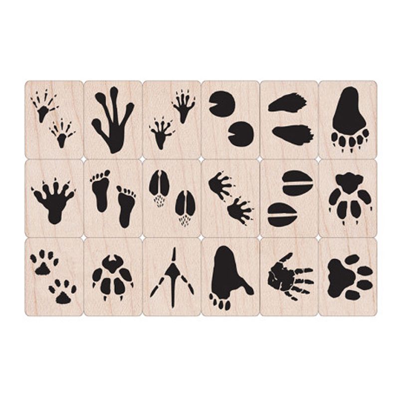 Hero Arts Ink 'n' Stamp Animal Prints Stamps, Set of 18, 2 of 4