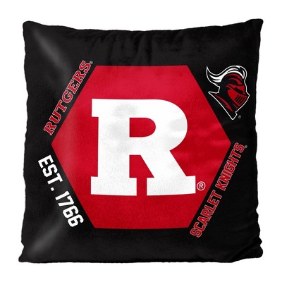 NCAA Rutgers Scarlet Knights Connector Velvet Reverse Pillow