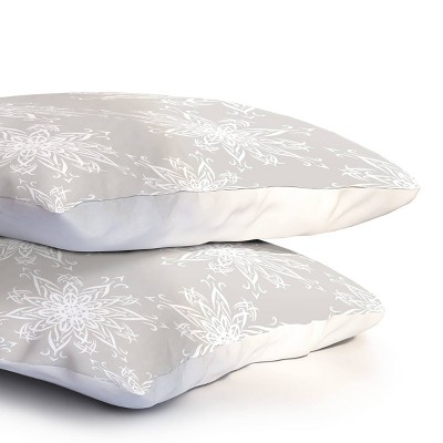 Deny Designs Queen Lisa Argyropoulos La Boho Snow Polyester Comforter + Pillow Shams Beige - Deny Designs: Abstract 300 Thread Count Bedding Set — фото 6